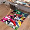 Custom Personalization Mighty Morphin Power Rangers Print Area Rug - Soft, Washable Non-Slip Indoor Mat,Living Room,Home&Office Decorative Rug