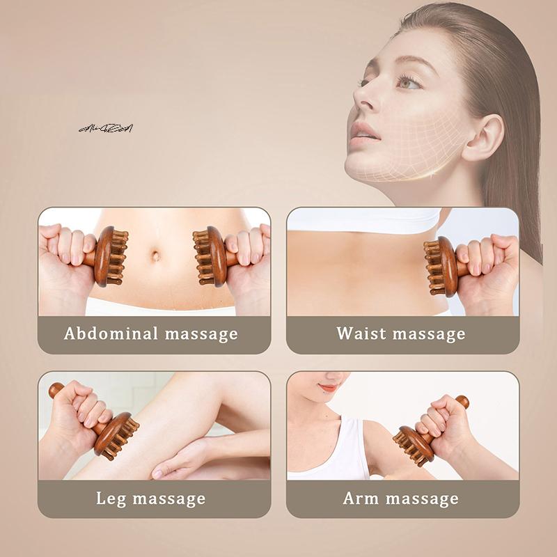 Wooden Mushroom Manual Massage Tool Gua Sha Full Body Use Muscle Tension Relief Local Fat Massager for Relaxation
