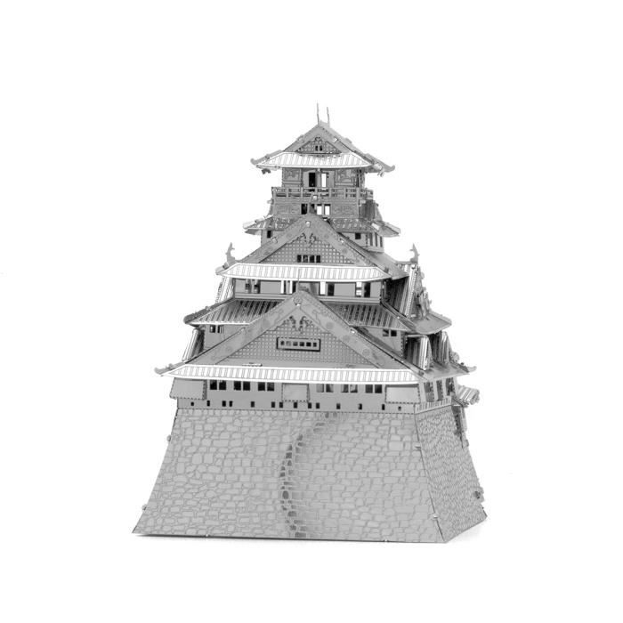 Metal Earth Fascinations, Iconx Osaka Castle 3D puzzle en métal, miniature découpée au Laser