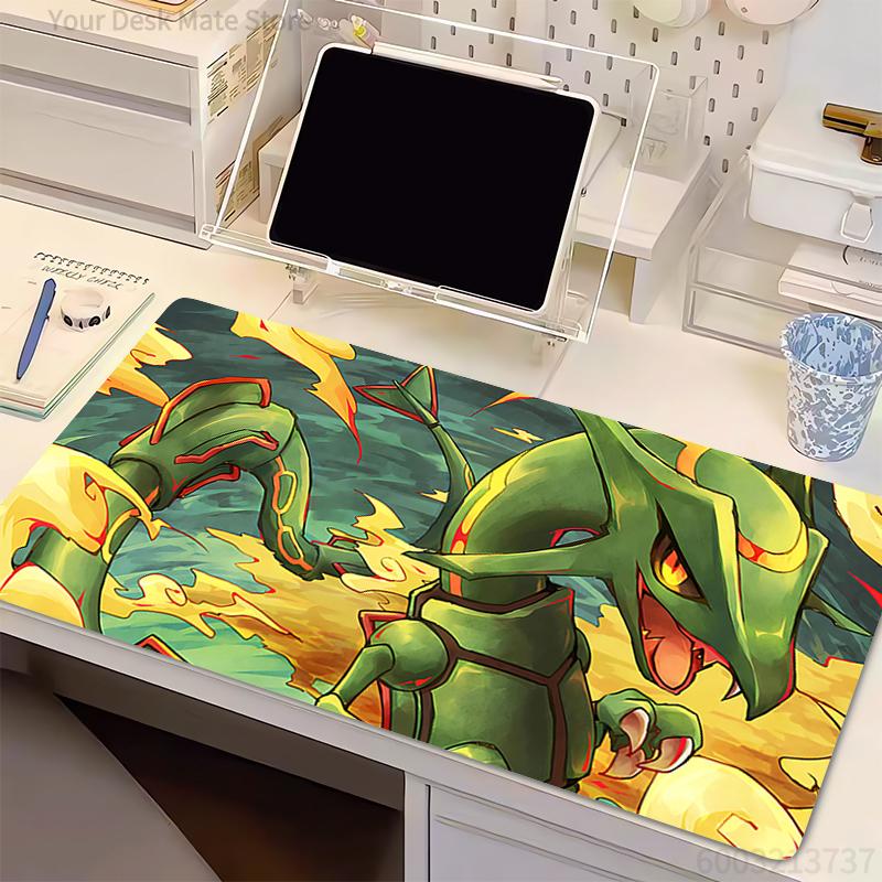 Large Mouse Pad Mini Pc P- Rayquaza Office Computer Desk Mat Table Keyboard Pad Laptop Carpet Accessories Gaming Mousepad