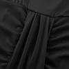 Women's Fashion Five-part Sleeve Strap Hollow Printed Sleeve Slim Dress