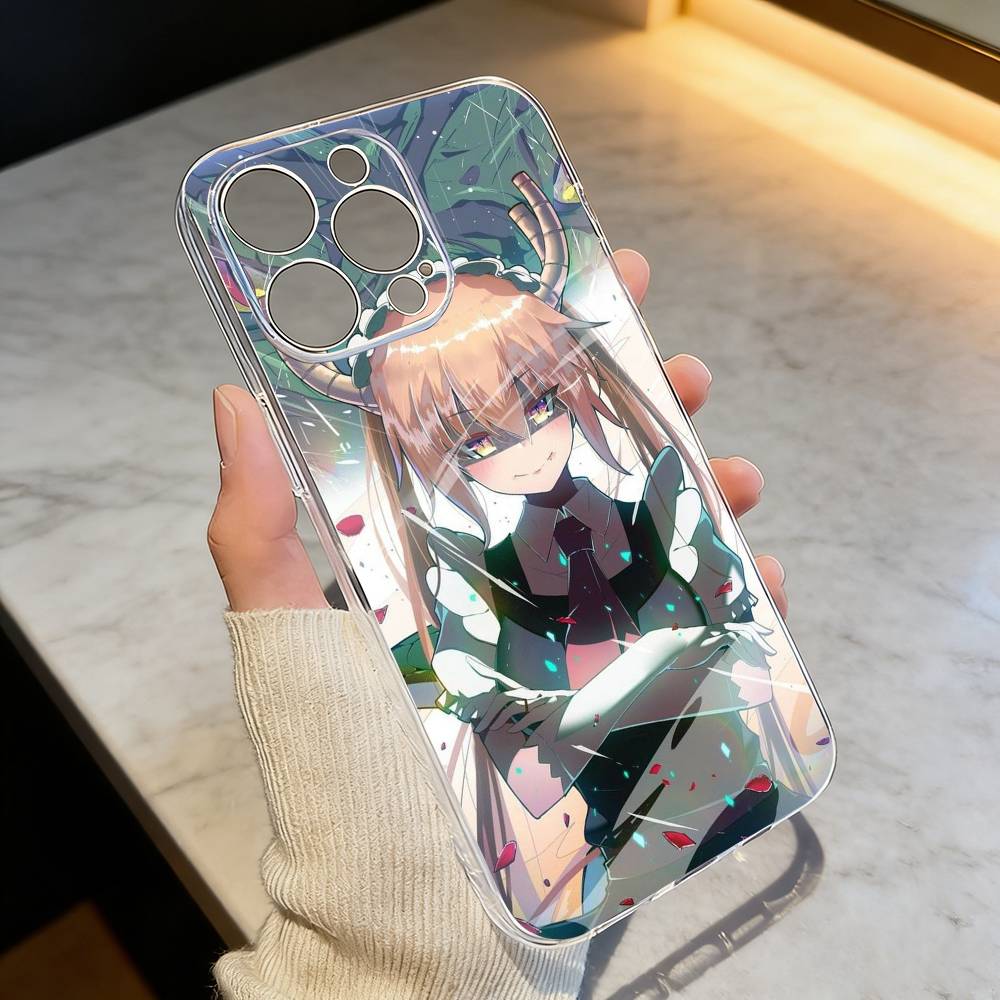 D-Dragon Maid Tohru Ilulu Phone Case Transparent Silicone Soft For iPhone 17 16 15 14 13 12 11 Mini Pro Max Plus