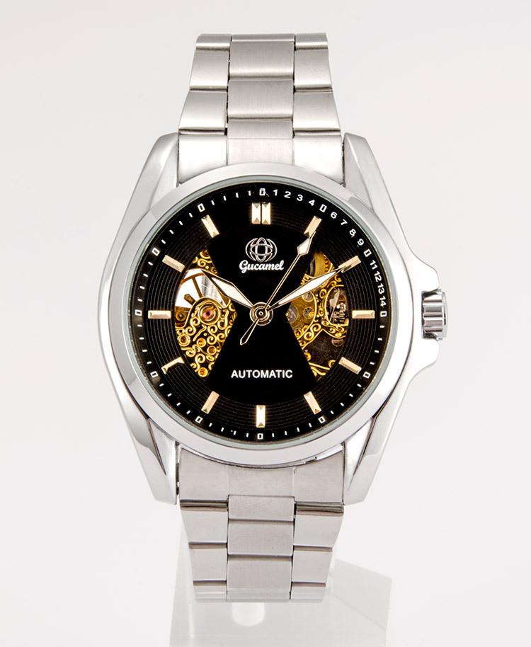 Fashion men's mechanical watch, through-the-bottom hollow automatic mechanical watch men's, men's mechanical watch