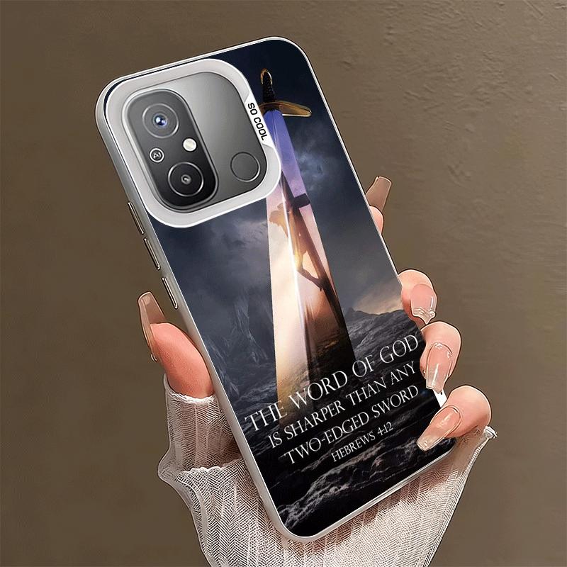 God Jesus Pray Cross Bible Shockproof Phone Case for Xiaomi Poco X7 X6 X5 X3 Pro F7 Ultra M8 Redmi 15C 15 14C 13C 12C 10C 13 12