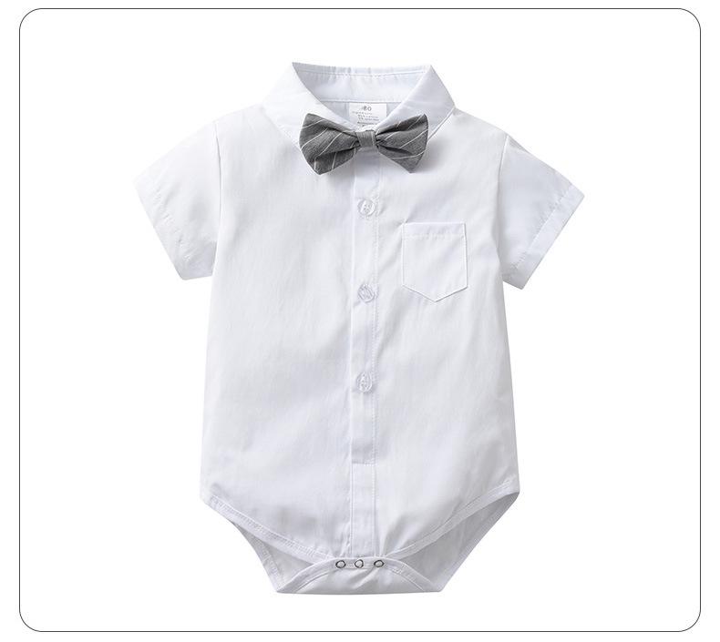 2026 New Style Boys' Summer Overalls & Bodysuit Set