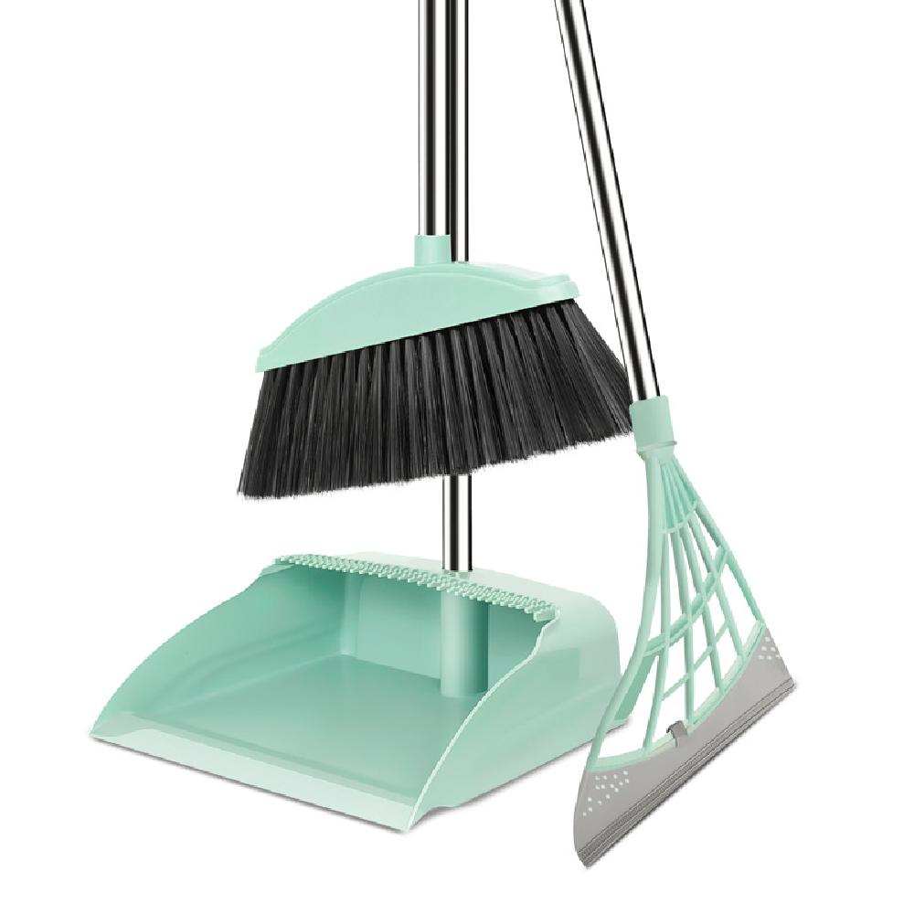 Household Cleaning Set - Thickened Magic Broom & Dustpan, Floor Scraper Mop for Efficient Home Use