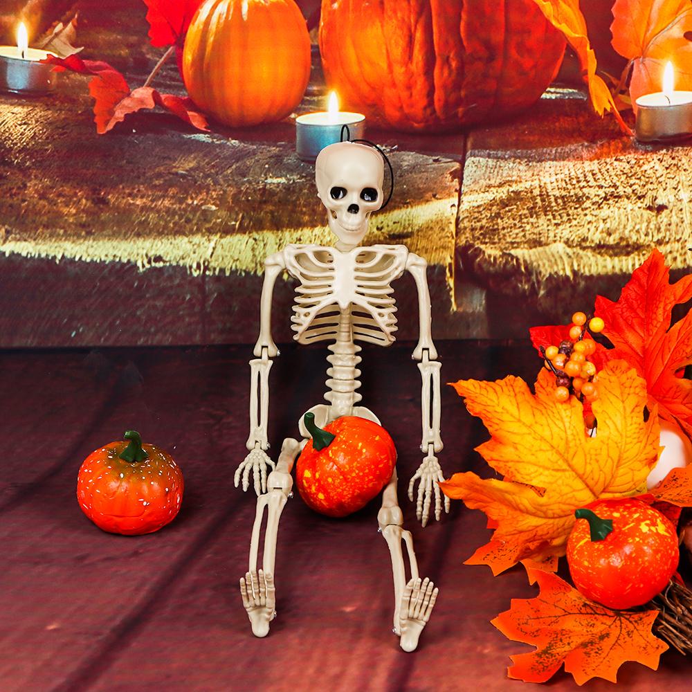 DIY Party Decoration Outdoor Scary Props Human Skeleton Poseable Size Halloween Event & Party