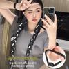 Cornrow Braids Women Long Braid Ponytail Hair Extensions Gothic Style Double Accessories