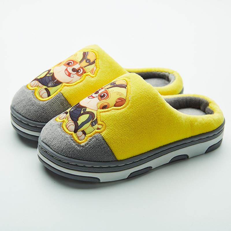 Paw Patrol Kids' Slippers, Autumn/Winter, Non-Slip Cotton, Cartoon Design, Warm and Cute, for Boys & Girls Aged 10+