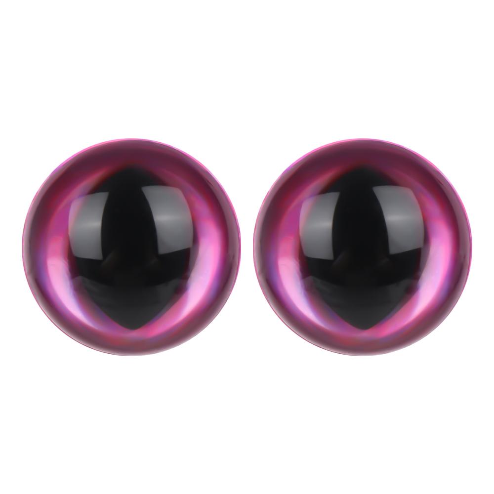 

12/15/18mm Cat Eyes DIY Eyes with Eyelashes Animal Supplies Accessories 3D Eyes 12mm світло-рожевий колір