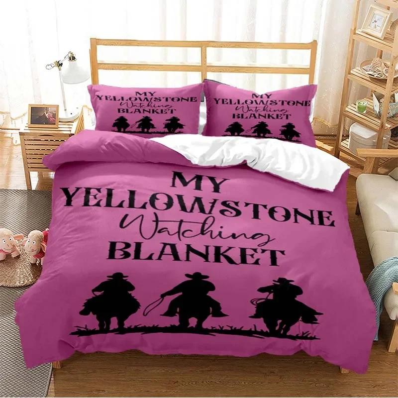 Yellowstone Fashion Digitaldruck Bettwäsche Set Bettbezug Steppdecke Bett Einzel Twin Full Queen Jugend Kinder Mädchen Jungen Geschenk