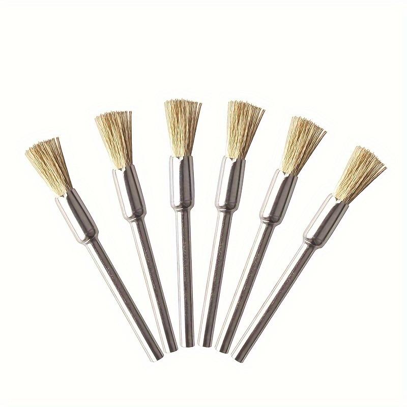 36Pcs Brass Brush Steel Wire Wheels Brushes Drill Rotary Tools Polishing Rotary Tools Metal Rust Removal Brush Set