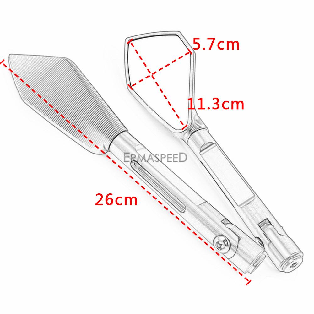 CNC hliníková zpětná zrcátka na motocykl univerzální 8 mm 10 mm zpětné zrcátko pro motocykly pro elektrické koloběžky