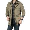 Jacket Men's Medium and Long Casual Outdoor Hooded Large Size Jacket Men's Jacket Spring and Autumn Clothing