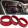 For Dodge Challenger RT SXT 2015-2019 2020 Radio Volume Knob Rings Cover Headlight Control Air Condition Switch Knob Accessories OO1