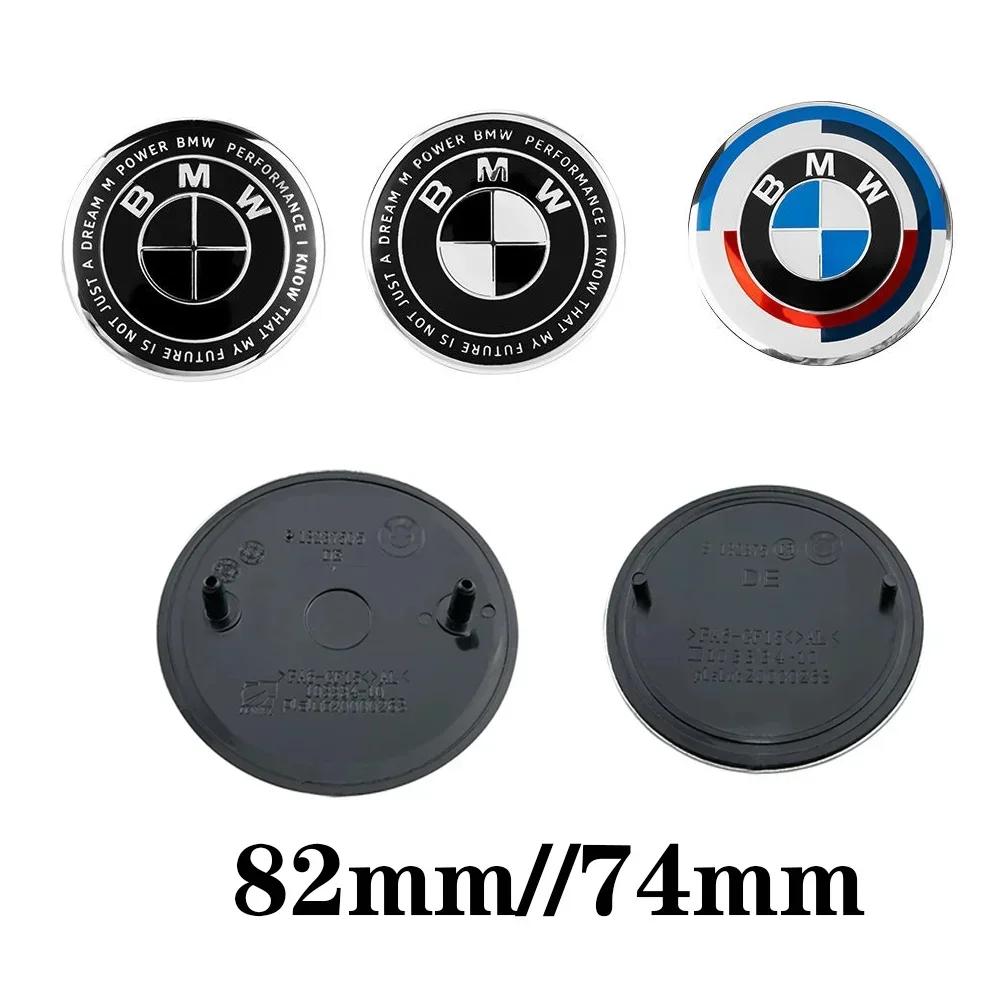 2 Stück-74+82mm Auto Emblem Logo Heckklappen Abzeichen für BMW E46 E39 E87 E90 E28 E53 E30 E60 E34 E36 E61 E62 E70 E91 E92 Zubehör