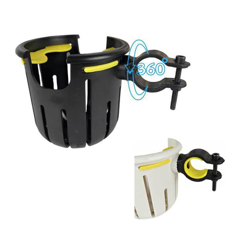 1Pcs Bicycle Accessories 2-In-1 Bicycle Universal Mobile Phone Holder&Cup Holder Multifunction Baby Stroller Phone Holder