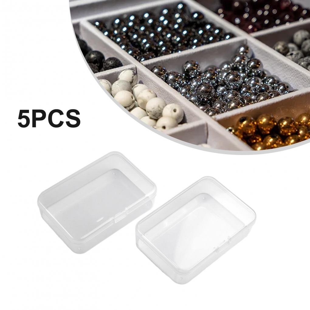 5pcs Plastic Box Storage Useful Container Packaging
