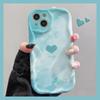 Colorful Little Heart Applies To iPhone17promax Mobile Phone Case Apple 16 Cream Wave 14/13 Soft Case 15