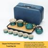 Portable Kung Fu Tea Set with Tray - Ideal for Outdoor Travel and Home, Perfect as a Chinese Business Gift