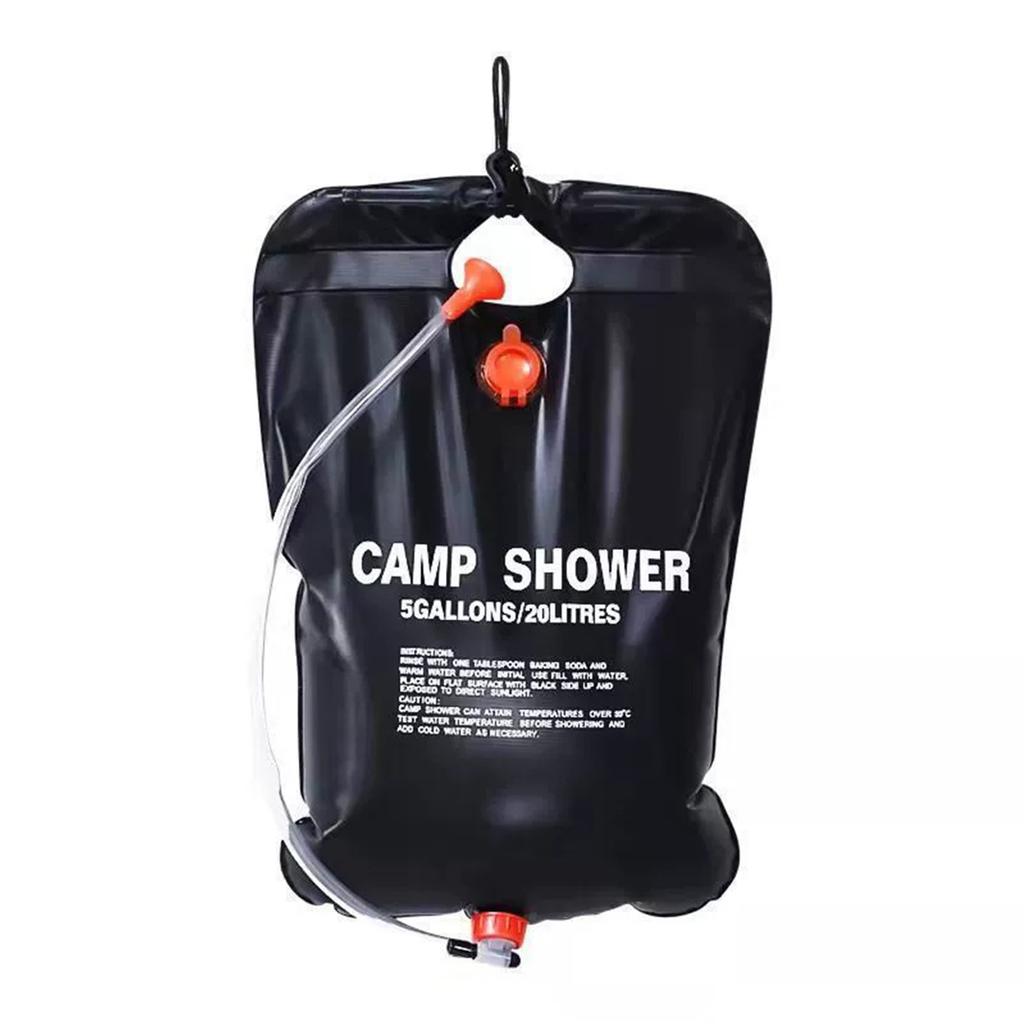 Solar Camping Shower Bag With Temperature Display Portable Outdoor Shower Experience Outdoor Hiking