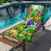 Buntes Dinosaurier-Paradies Strandtuch Weich Saugfähig Leicht Schnelltrocknend Polyester Strandtuch Perfekt für Strand Pool Reisen