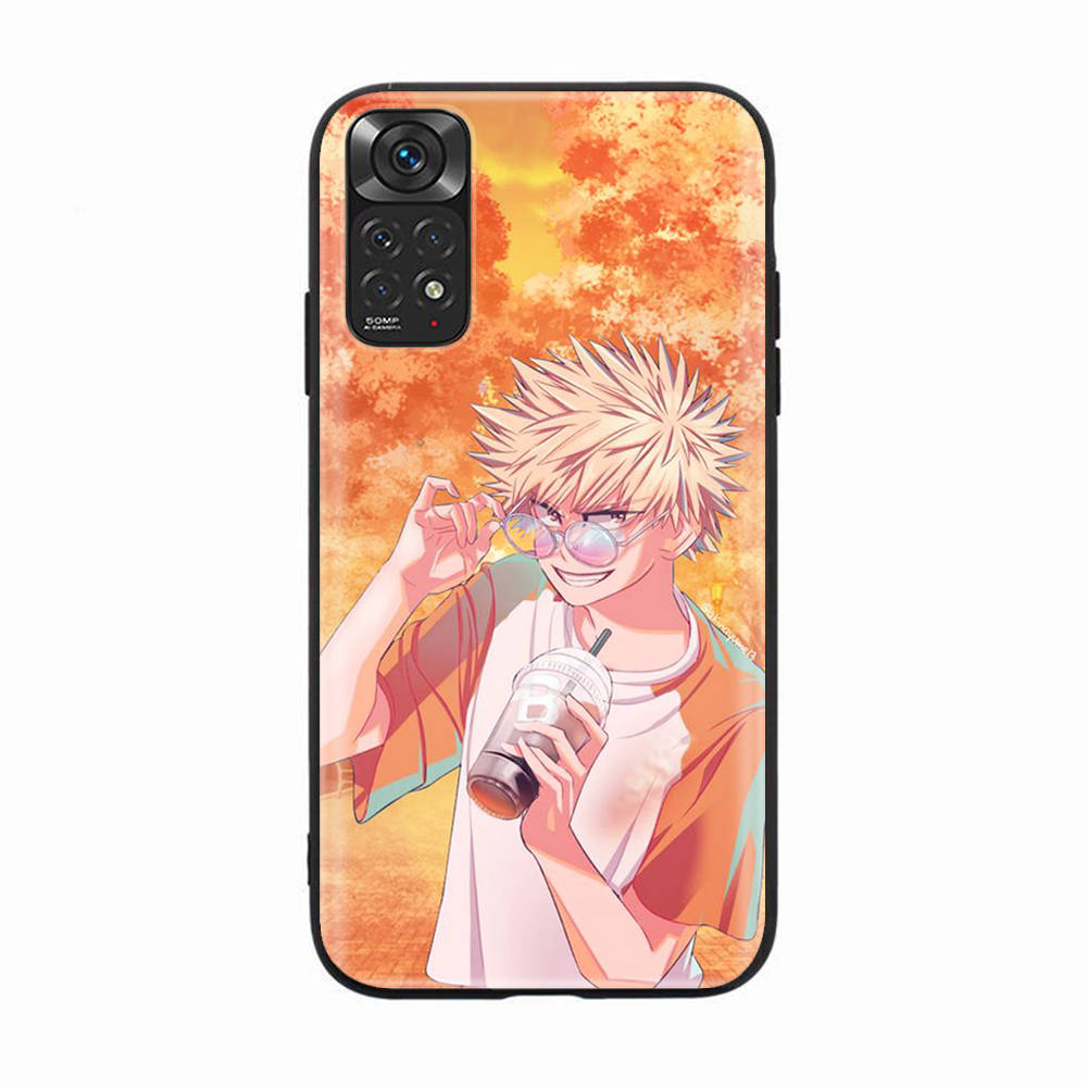 Black Case for Samsung Note 20 Lite S24 Ultra S23 A03 A05 A06 A11 A71 A15 A16 A13 A24 A25 A33 A52 A53 A50 M55 M35 Plus D-54 Hero Academia