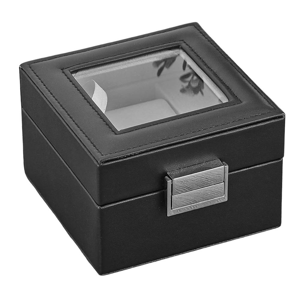 1 слот для часов Коробка для часов Кожаная коробка для коллекции часов Портативная коробка для хранения часов Дом чёрный