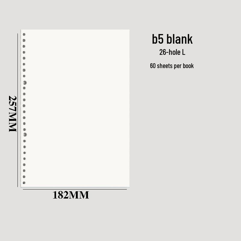 Minimalist Plastic Ring Binder Student Notebook Planner