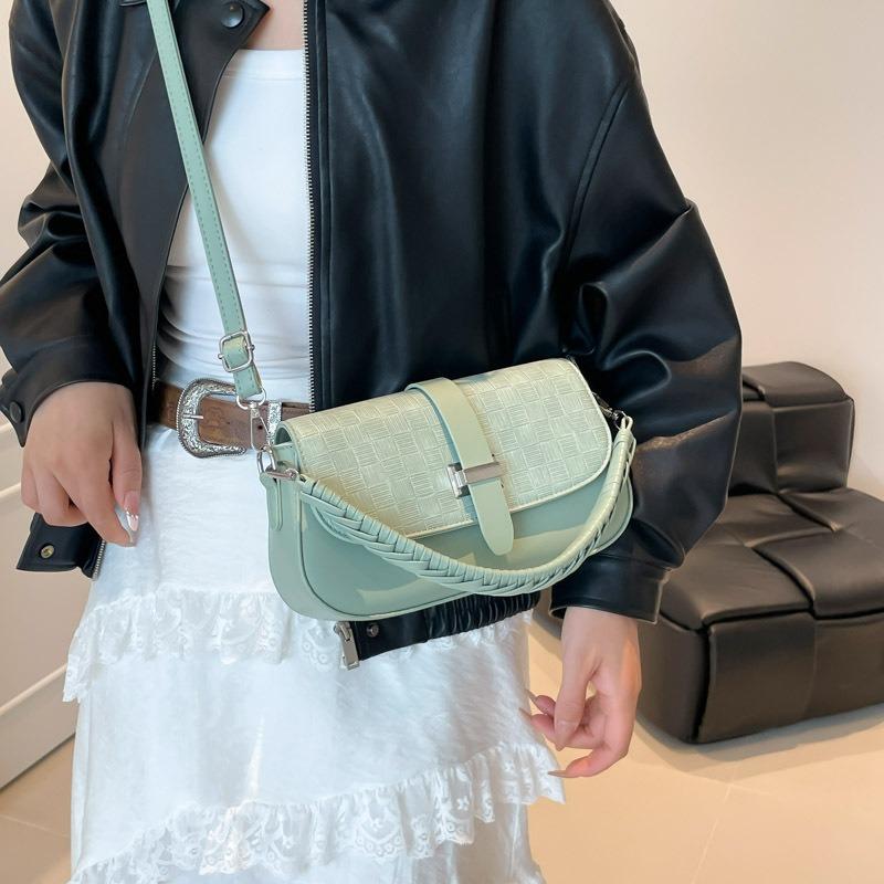 Premium Textur Nischentasche Neue trendige Mode Damenhandtasche Umhängetasche vielseitige Schulter-Satteltasche