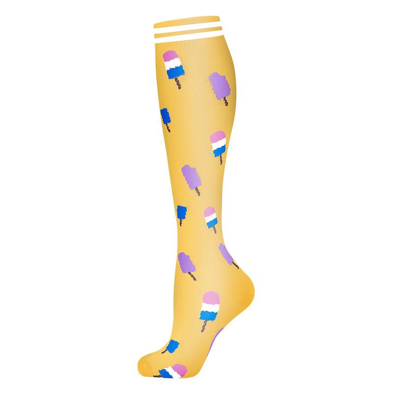 Neue Kompressionsstrümpfe Krampfadern Krankenschwester Sport Laufen Wade Druckstrümpfe Schützen Bare Füße Unterstützung Gradientendruck