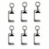 1pc 304 Stainless Steel Square Clamp Adjustable Fixed Holder Clip C-clamp  Hardware Fasteners