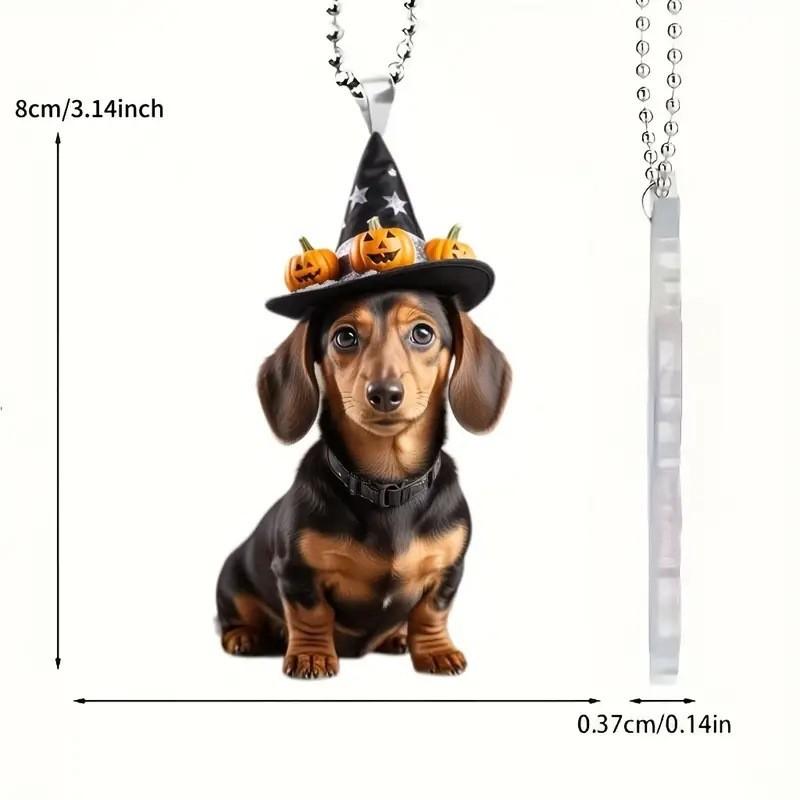 

Очаровательный акриловый кулон с собакой для украшения салона автомобиля, брелок, аксессуар для сумки