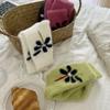 Mink Fur Small Flower Cute Home Fleece Warm Mid-calf Women's Socks, Women's Autumn and Winter Thickened Snow Mohair Socks