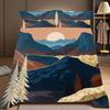 3Pcs Bedding Pillowcase Quilt Cover Set Flat Peach Sky Tree 2D Digital Printing Suitable For Bedroom Hotel Dormitory Decor