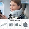 Inflatable U-Shape Neck Pillow Portable Press To Inflate Ergonomic Head Neck Support