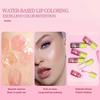 6 Colors Lip Stain Hydrating Lip Oil, Fat Oil Lip Drip Hydrating Lip Glow Oil Moisturizing Lip Gloss Lasting Tinted Plumping Lip Oil