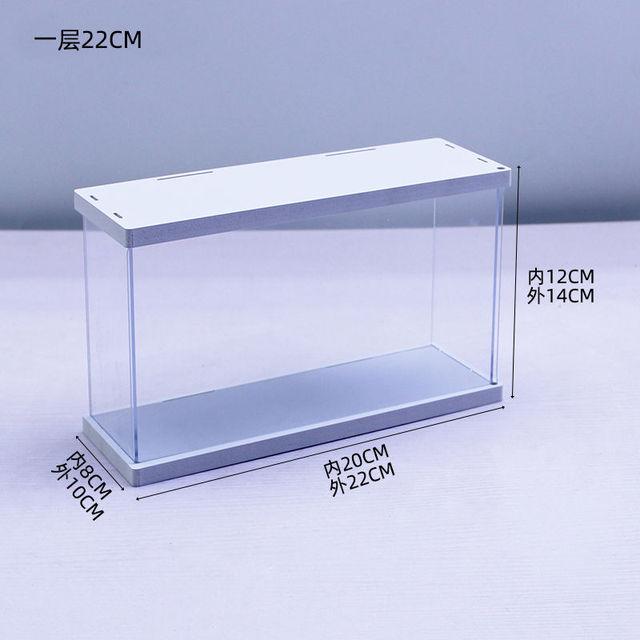 

1-4 Layer Acrylic Display Box for Figure Doll Car Model Storage Cabinet Dust Cover Blind Box Organizer Toy Clear Display Box
