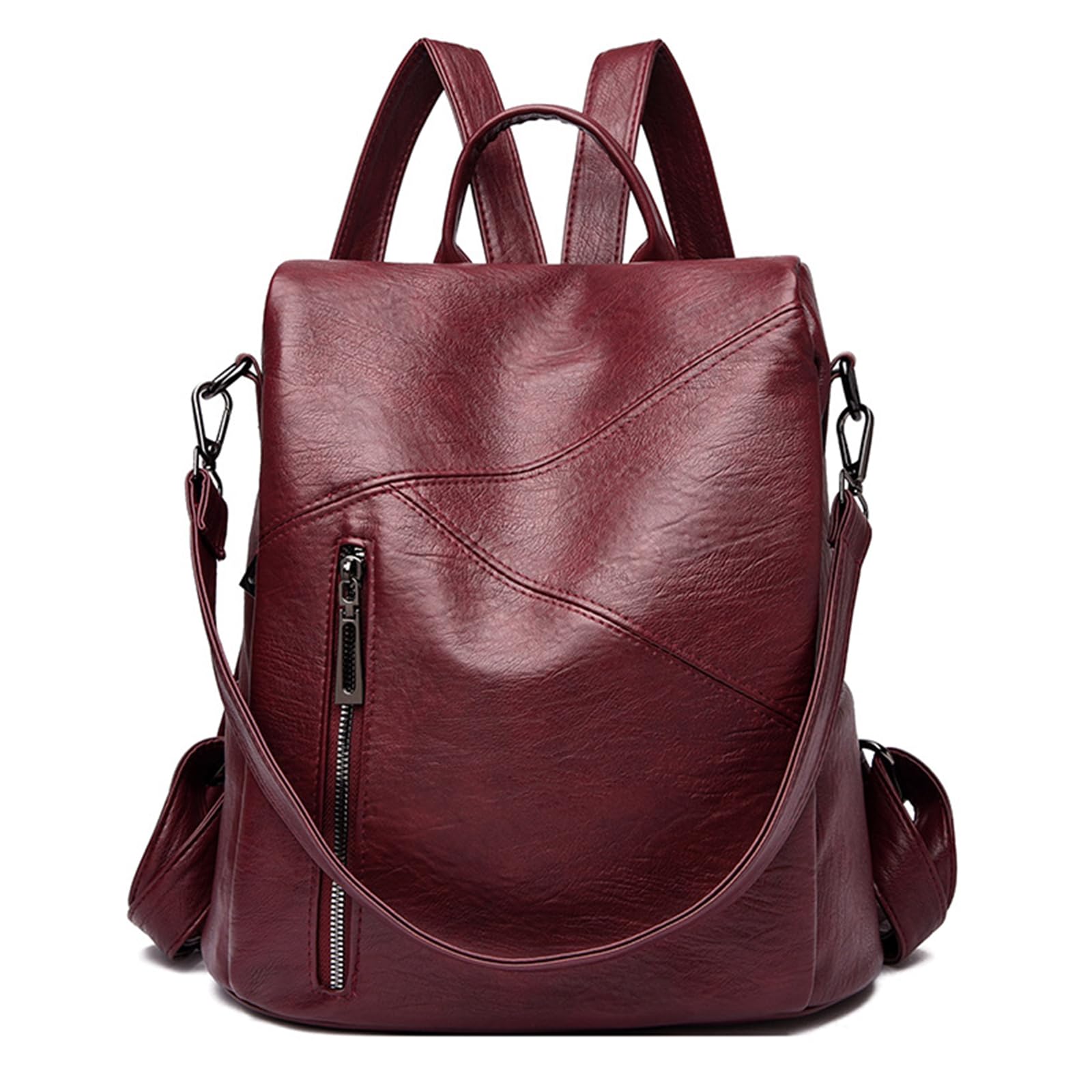 Merelop Ceto Lightweight PU Leather Large for Commuting and Travel Women s Backpack 3-Way Capacity Anti-Theft Small Stylish 6360₽