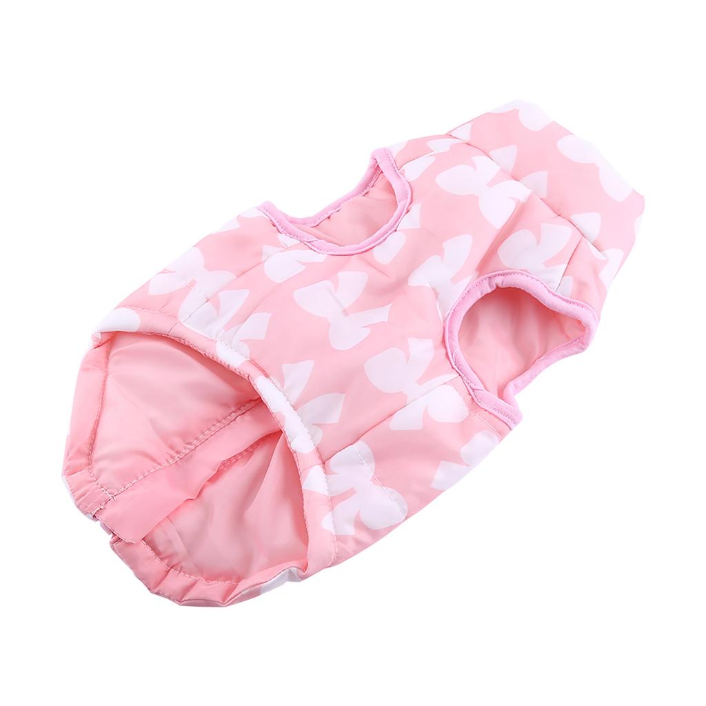 4Colors Pet Jacket Camouflage Bowknot Winter Fall Warm Cotton Cat Dog Clothes Apparel Costumes