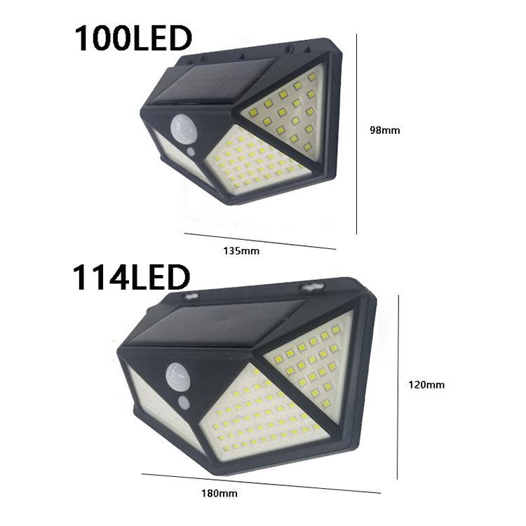 Waterproof LED Solar Wall Light with Motion Sensor for Outdoor Garden and Street.