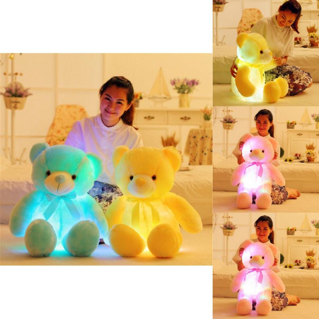 50cm Plush Led Teddy Bear With Colorful Glowing Lights For Magical Nights