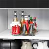 360 Degrees Rotating Rotating Fridge Tray Oval Condiment Organizer  Beverages