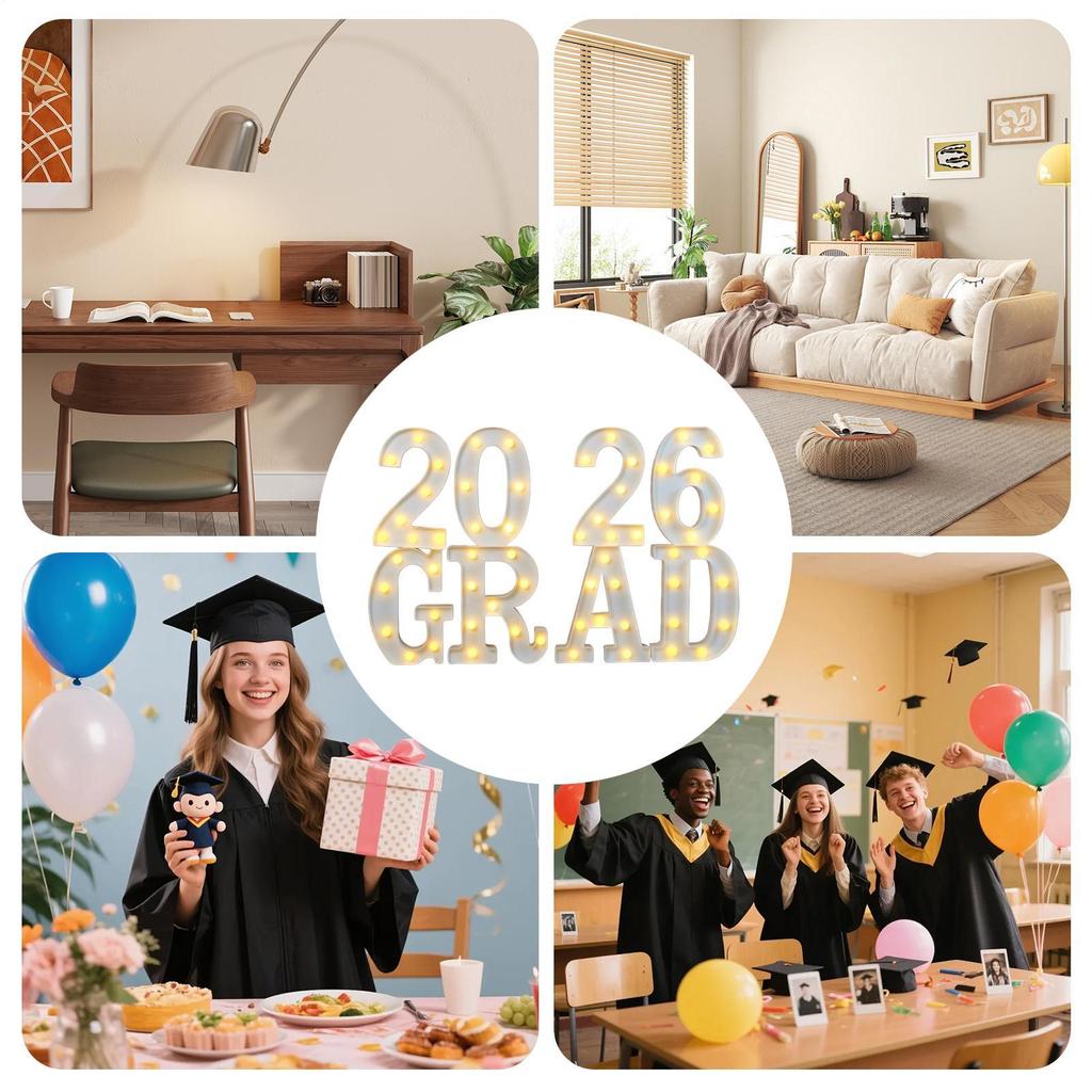 Graduation Decorations 2026 2026 Light Up Letters Table Centerpieces LED School Graduation Party Decor For Kindergarten