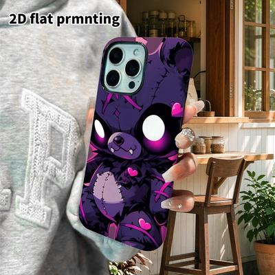Phone Case: 2D Flat Suitable for iPhone 18, 17, 16, 15, 14, 13 Pro Film Protective Case, Couple Style, Dark Sweet Cool, Christmas and Halloween Gift