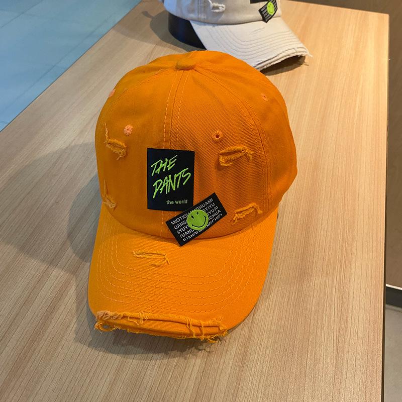 

Trendy Sticker Embroidered Baseball Cap Ins Trendy Sunshade Fashion Four Seasons Old Simple Men S And Women S Baseball Cap 56-57cm