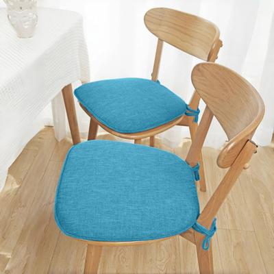 Memory Foam Sponge Cushion with Double Non-Slip Design Thicken Detachable Washable Horse Hoof Shape Office Chair Cushion Buttocks Solid Color Dining