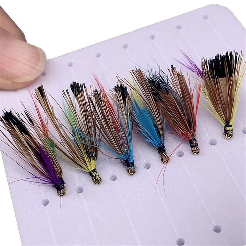 3/6/12/18/24 Stücke Nassfliegen Fliegen für Forellenangeln Fliegen Künstliche Insekt Haken Köder Schmetterling Fliegenfischen Forellenköder #8