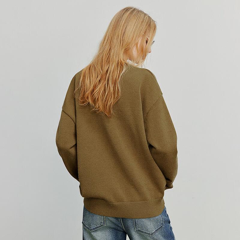 Chuyu Women's Plush Dog Head Knit Sweater