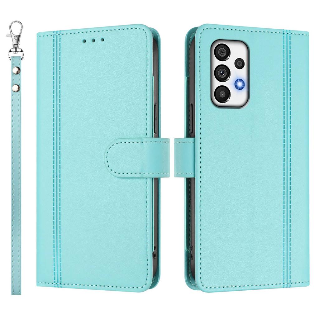 Wallet Case for Samsung Galaxy A57 A56 A55 A54 A53 A52 A51 A73 5G A72 A71 A70 A70S Cover Slim Flip Magnetic Clasp with Kickstand